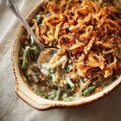 Creamy Homestyle Green Bean Casserole Recipe