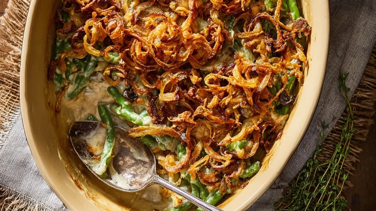 Creamy Homestyle Green Bean Casserole Recipe