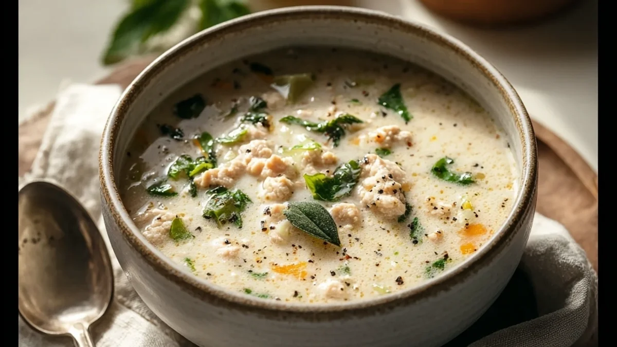 Creamy Italian Ground Chicken Soup: Simple Comfort