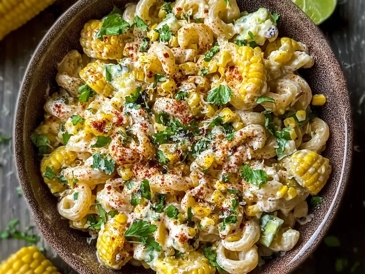 Creamy Mexican Street Corn Pasta Salad for Sunny Days - Featured Image