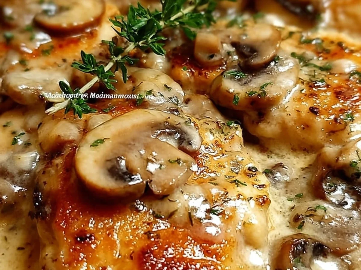 Creamy Mushroom Asiago Chicken in 30 Minutes - Featured Image