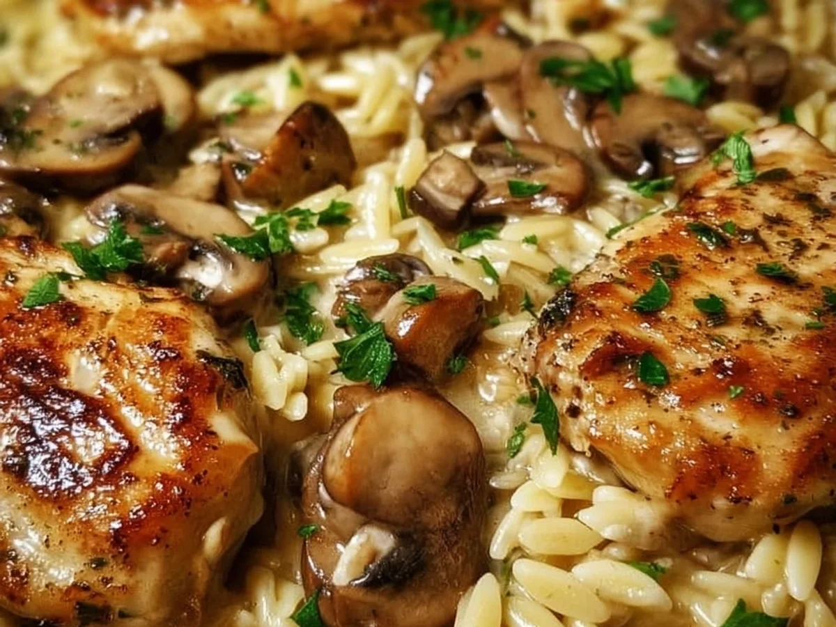 Creamy Mushroom Chicken Orzo: Quick Weeknight Meal - Featured Image