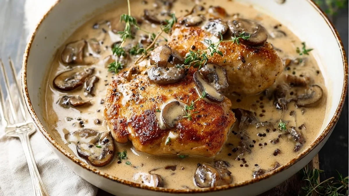 Creamy Mushroom Chicken: Simple Weeknight Comfort