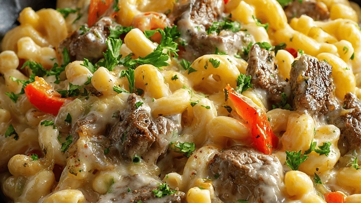 Creamy Philly Cheesesteak Mac & Cheese: My Go-To Comfort