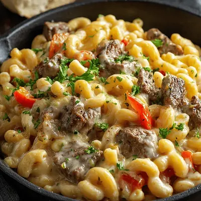 Creamy Philly Cheesesteak Mac & Cheese: My Go-To Comfort