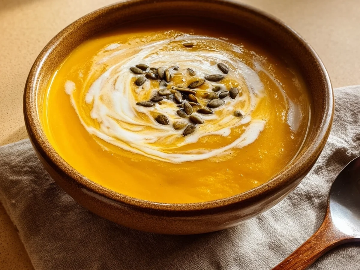 Creamy Roasted Butternut Squash Soup - Featured Image