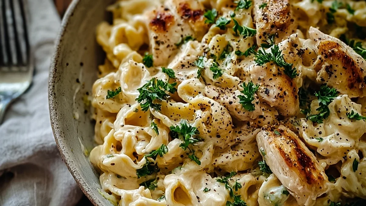 Creamy Rotisserie Chicken Pasta: Weeknight Wonder