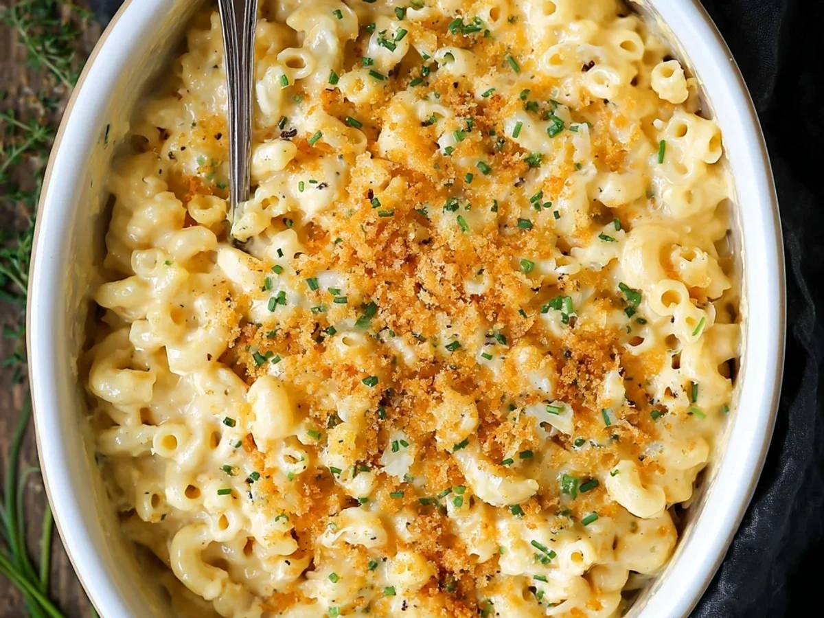 Creamy Slow Cooker Four Cheese Mac and Cheese - Featured Image