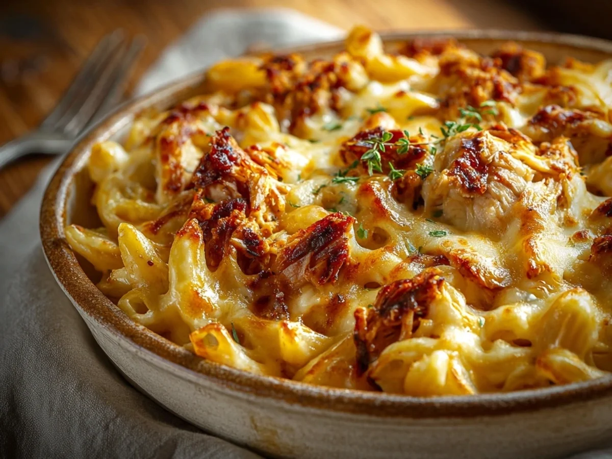 Creamy Smoky BBQ Chicken Mac and Cheese - Featured Image