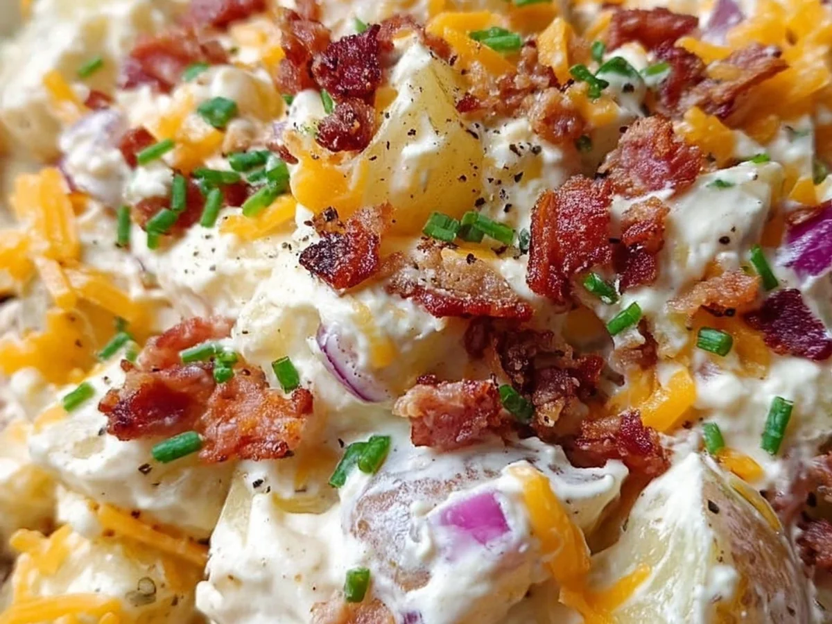 Creamy Steakhouse Potato Salad, My Family's Secret Side - Featured Image