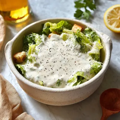 Creamy Vegetarian Caesar Dressing: Tangy & Garlicky