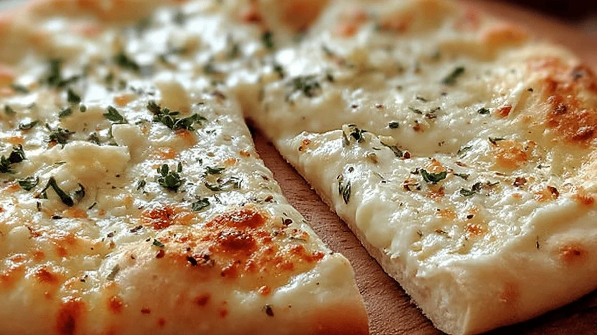 Creamy White Garlic Pizza Sauce Recipe