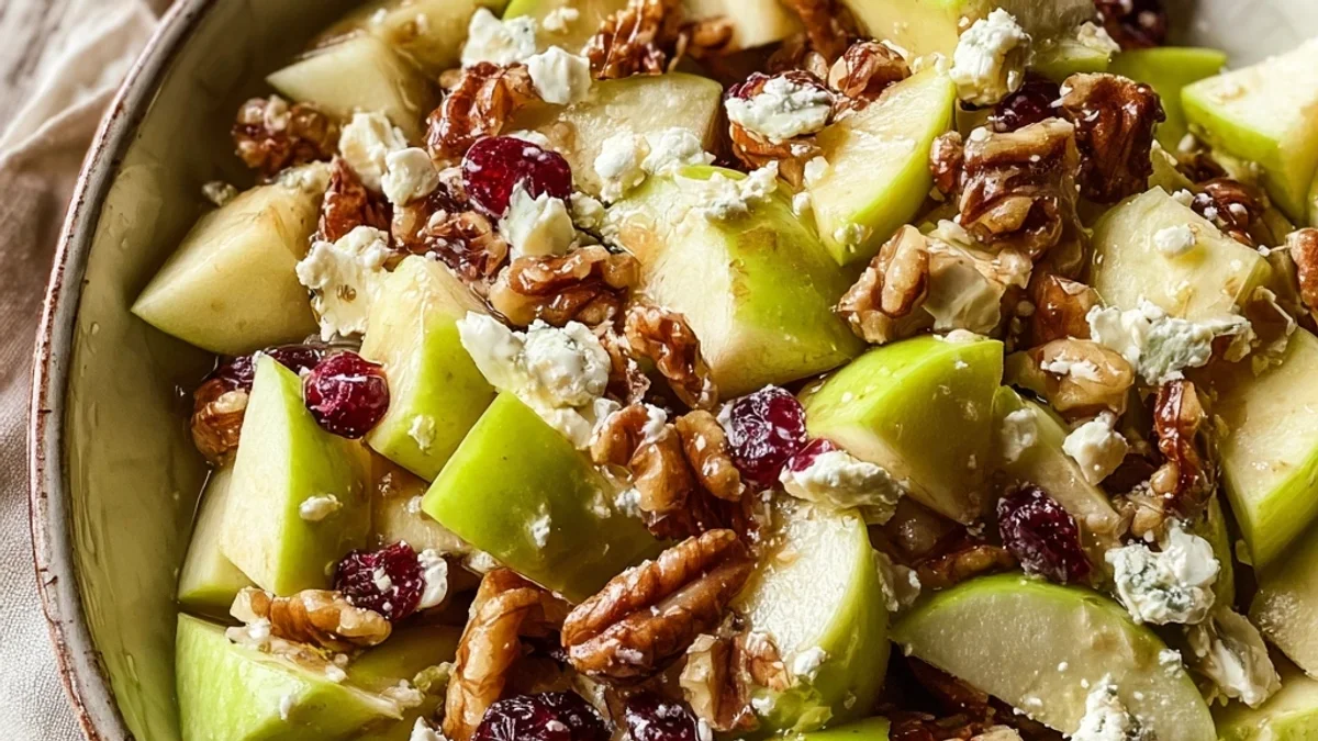 Crisp Apple Salad with Honey-Lime Dressing