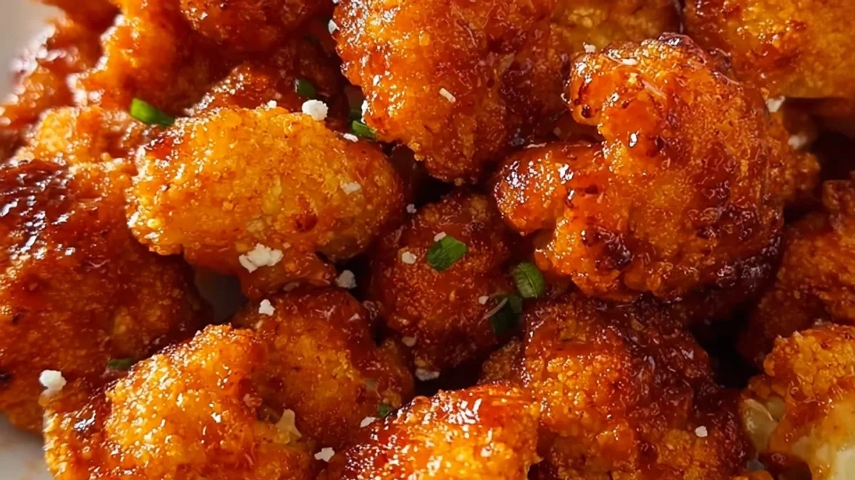 Crispy Air Fryer Buffalo Cauliflower Bites: A Spicy Snack