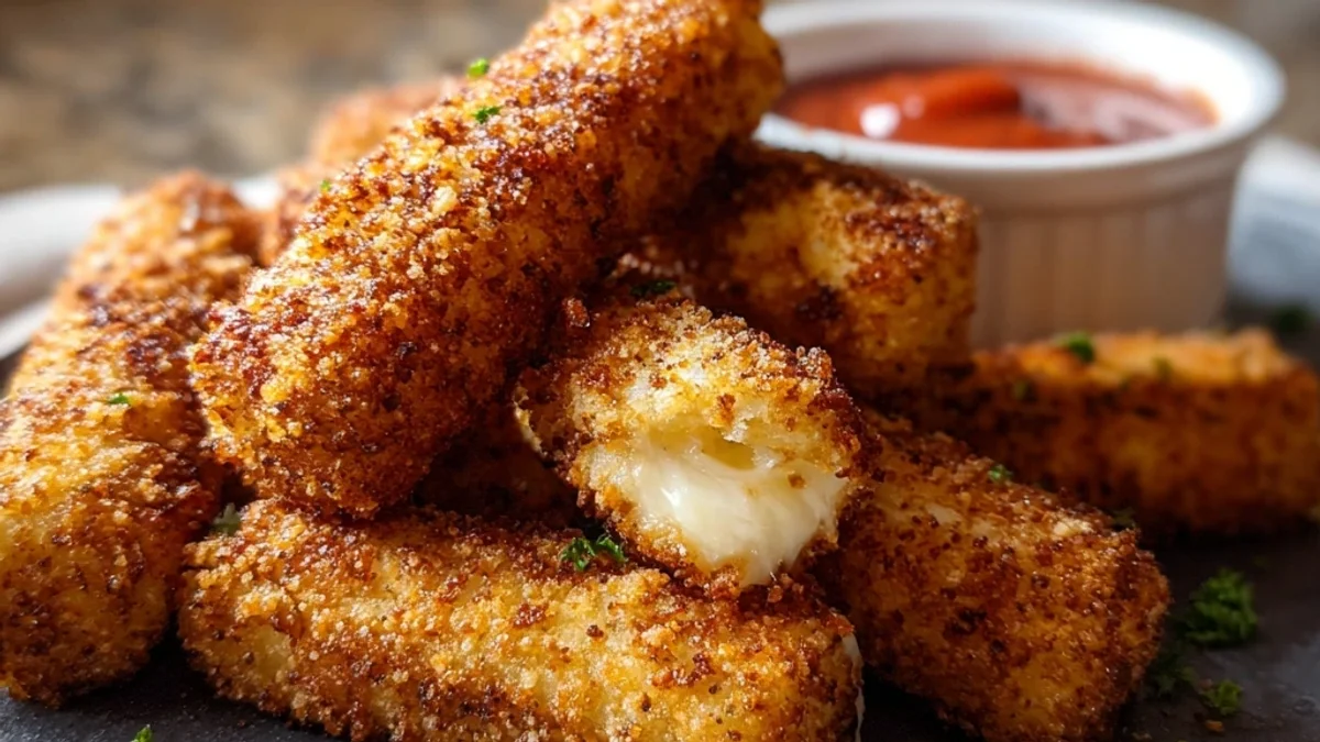 Crispy Air Fryer Mozzarella Sticks: Quick Snack Fun