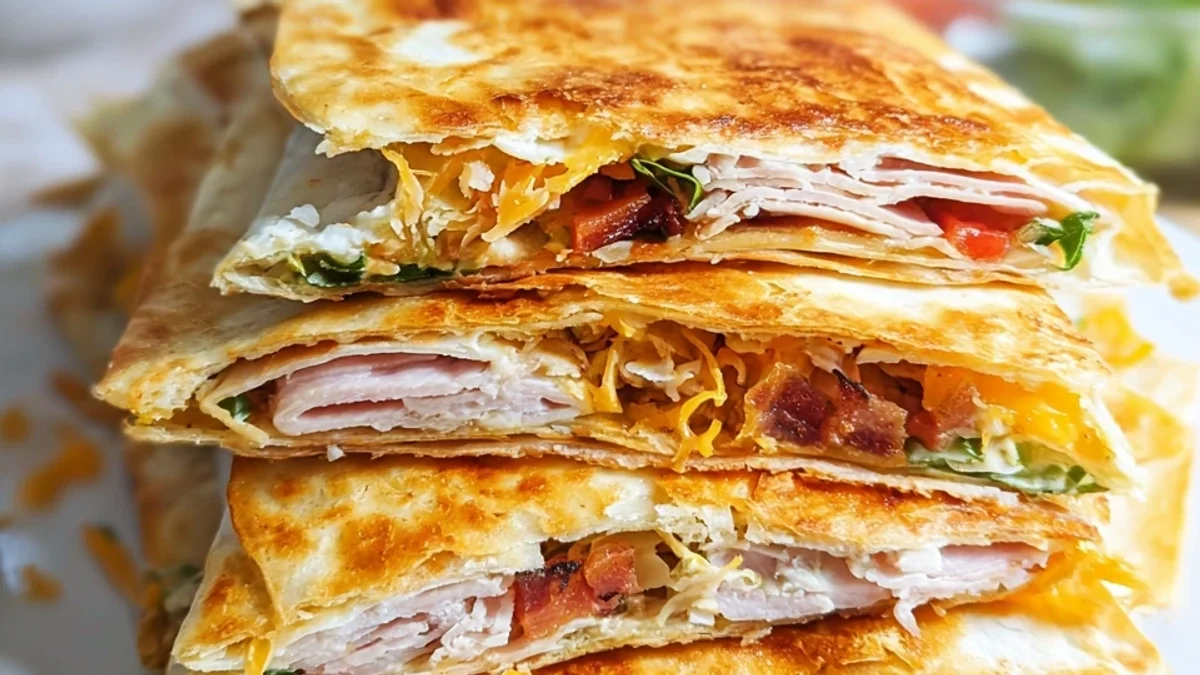 Crispy Air Fryer Ranch Crunchwrap: Chicken & Ham Feast