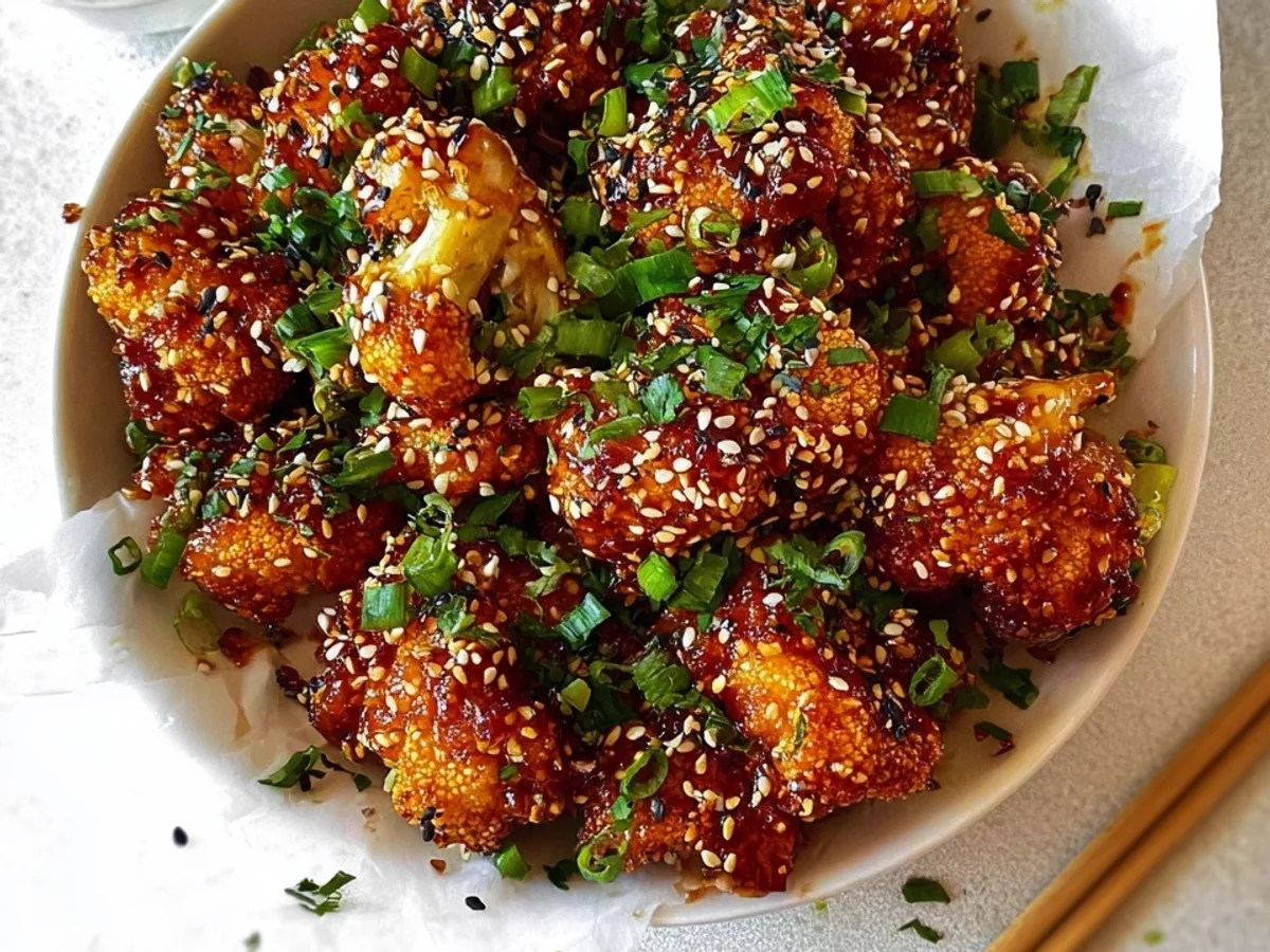 Crispy Air Fryer Sesame Cauliflower Wings: Sweet & Sticky - Featured Image