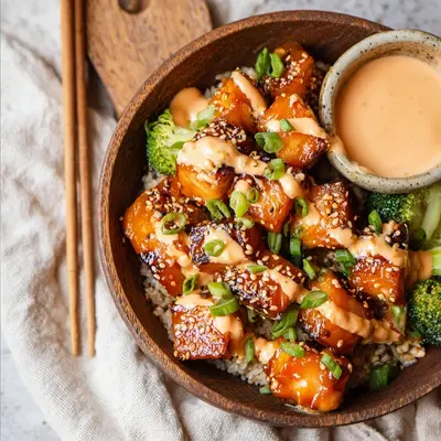 Crispy Bang Bang Salmon Bites Bowls: Weeknight Magic