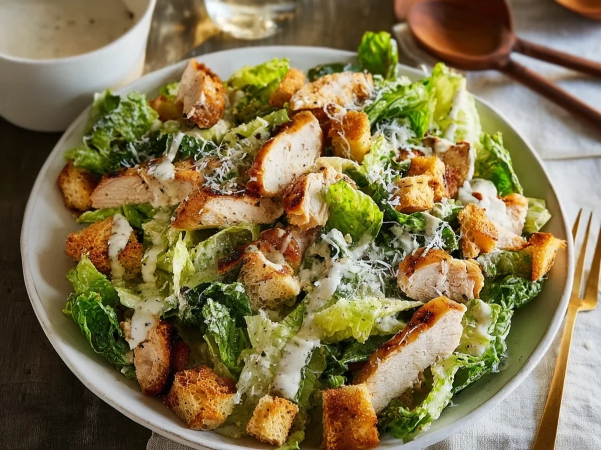 Crispy Chicken Caesar Salad for Effortless Dinners - Featured Image