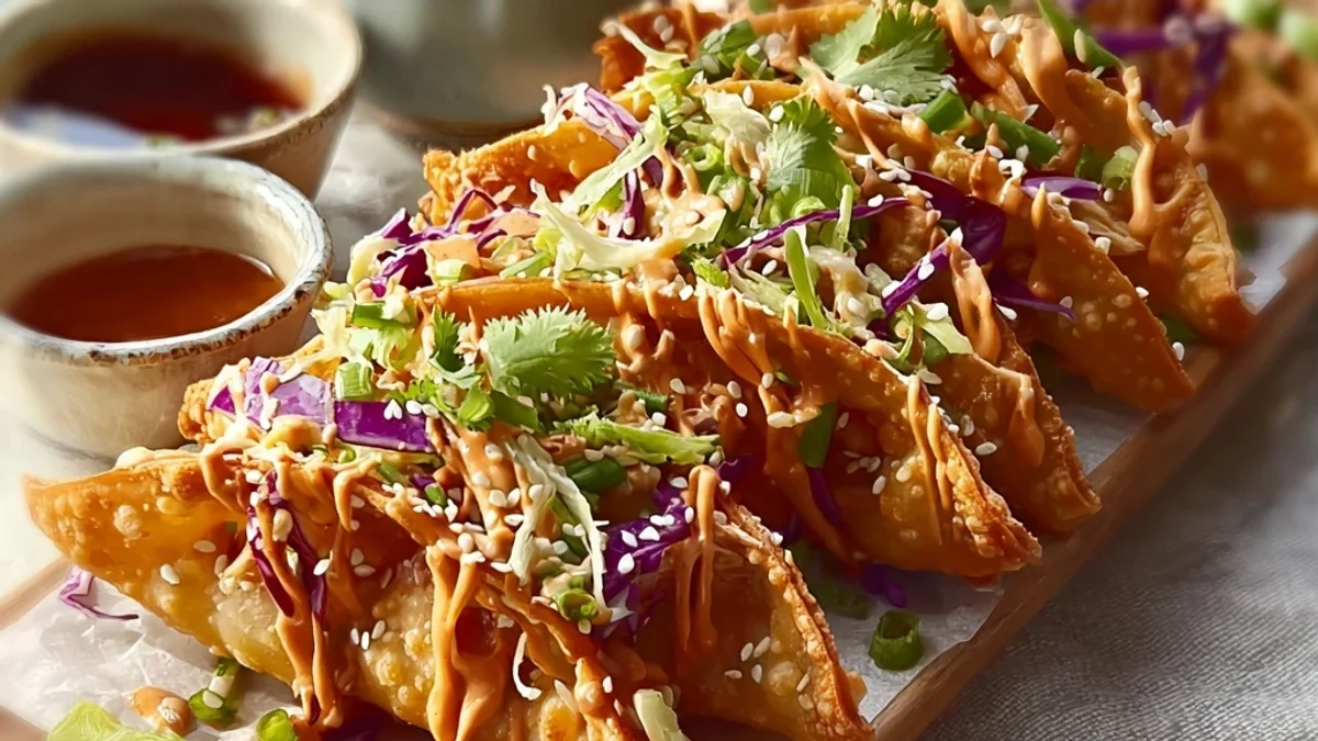 Crispy Chicken Wonton Tacos: A Flavorful Twist