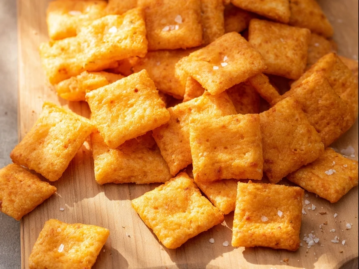 Crispy Homemade Cheez Its: Cheesy Crackers Recipe - Featured Image