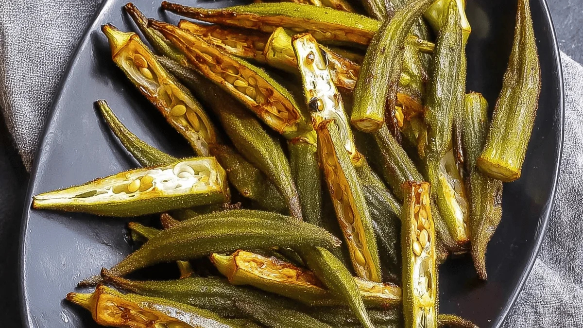 Crispy Oven Roasted Okra Recipe
