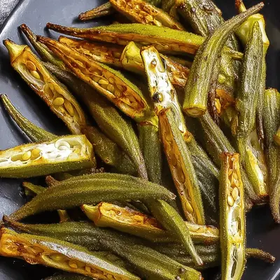 Crispy Oven Roasted Okra Recipe