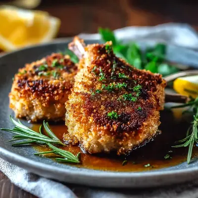 Crispy Parmesan Crusted Lamb Chops Recipe