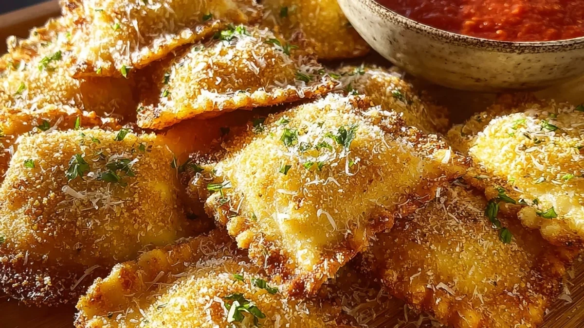 Crispy Toasted Ravioli: Air Fryer or Oven Method