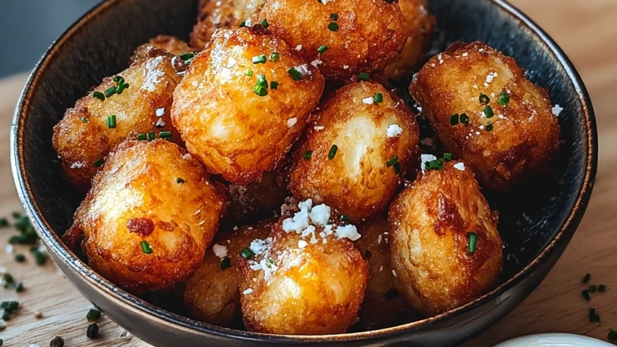 Crispy Two-Ingredient Cottage Cheese Tots: Simple & Quick
