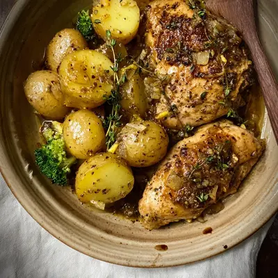 Crockpot Lemon Chicken and Potatoes: Zesty, Tender Dinner