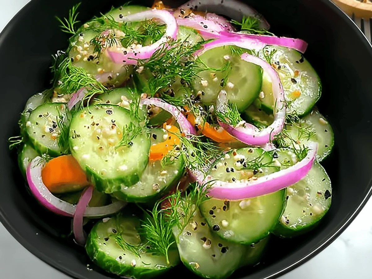 Crunchy Cucumber Salad Recipe You'll Love - Featured Image