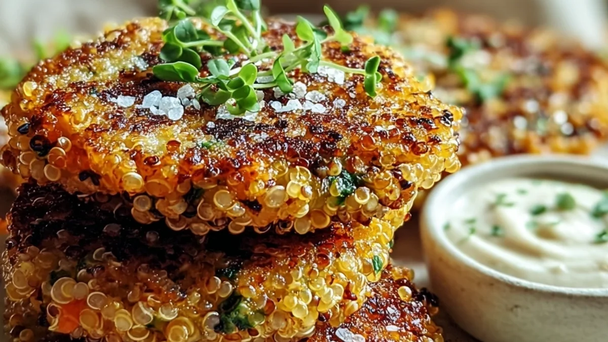 Crunchy Quinoa Veggie Patties: Easy & Flavorful Meal