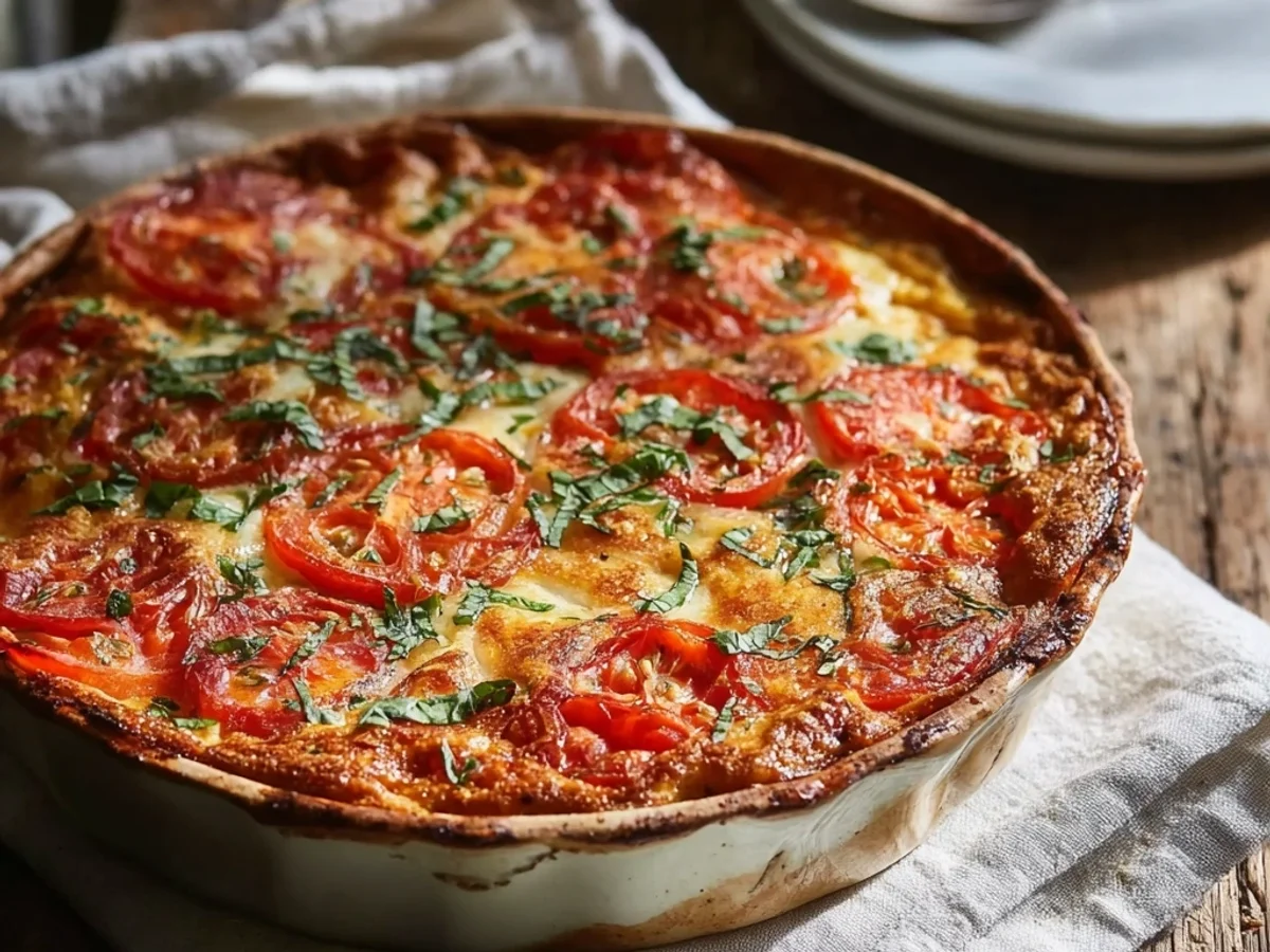 Crustless Tomato Pie Recipe: A Summer Garden Delight - Featured Image