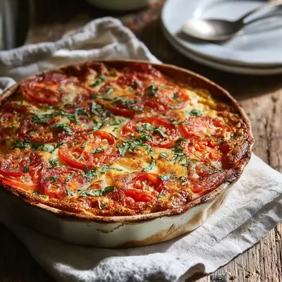Crustless Tomato Pie Recipe: A Summer Garden Delight