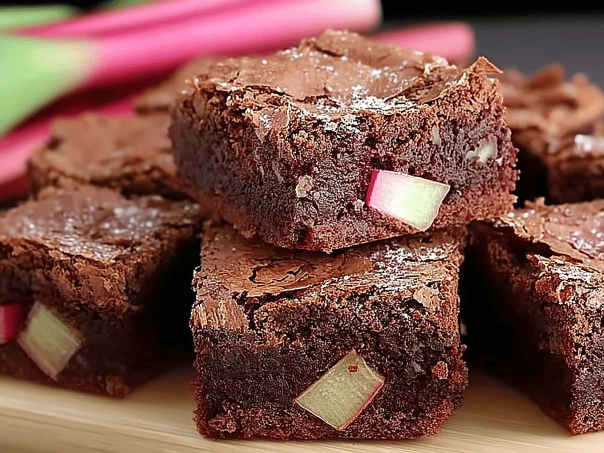 Decadent Rhubarb Brownies: A Sweet & Tart Treat - Featured Image