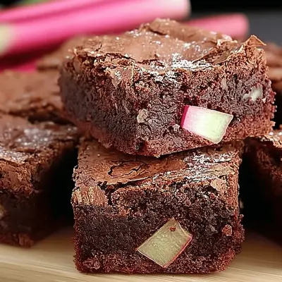 Decadent Rhubarb Brownies: A Sweet & Tart Treat