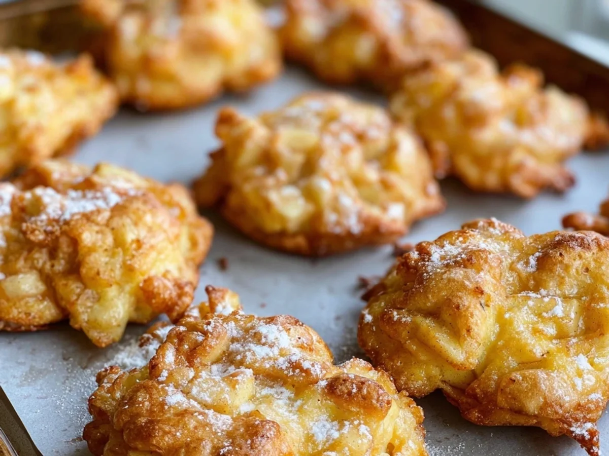 Delicious Baked Apple Fritters Recipe - Featured Image