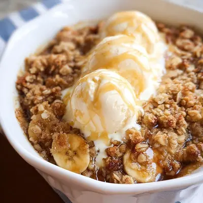 Delicious Banana Crumble Dessert