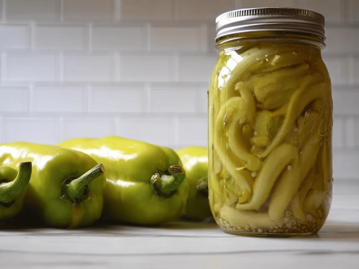 Delicious Homemade Pickled Banana Peppers - Featured Image