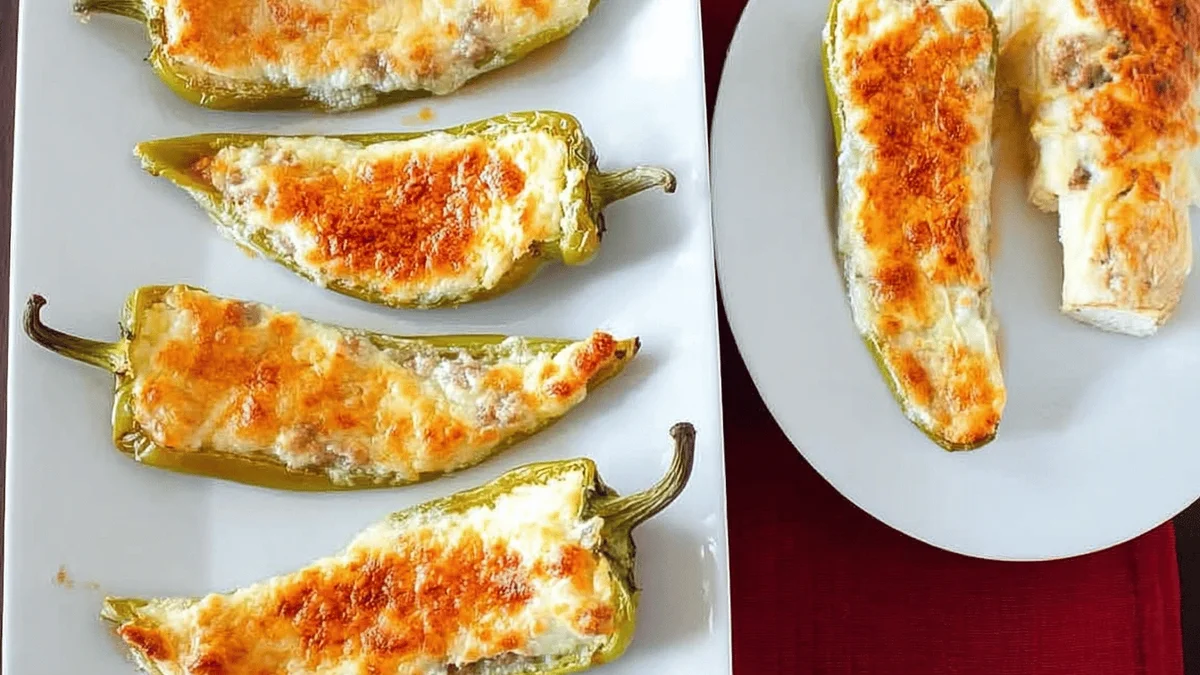 Delicious Stuffed Banana Peppers Recipe