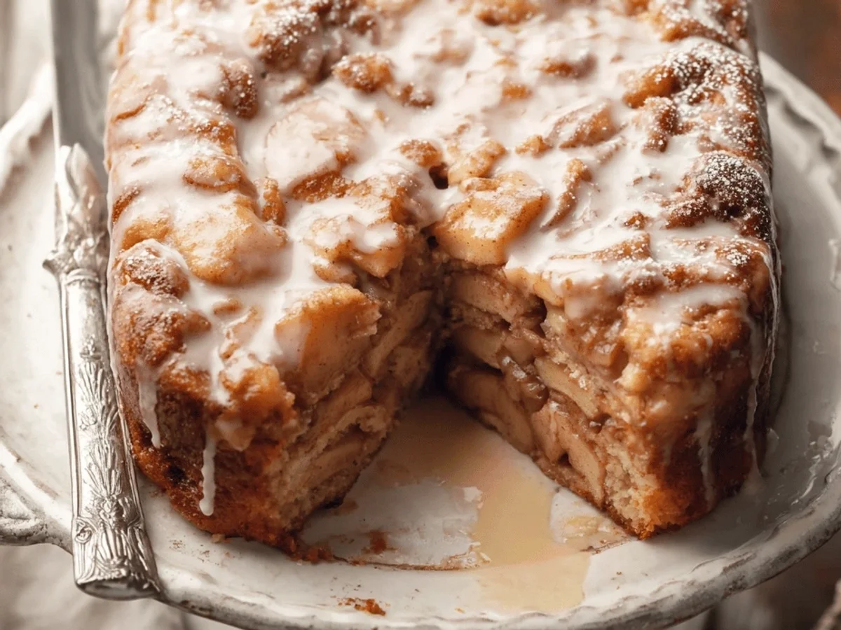 Easy Apple Fritter Cake Recipe: My Cozy Weekend Treat - Featured Image