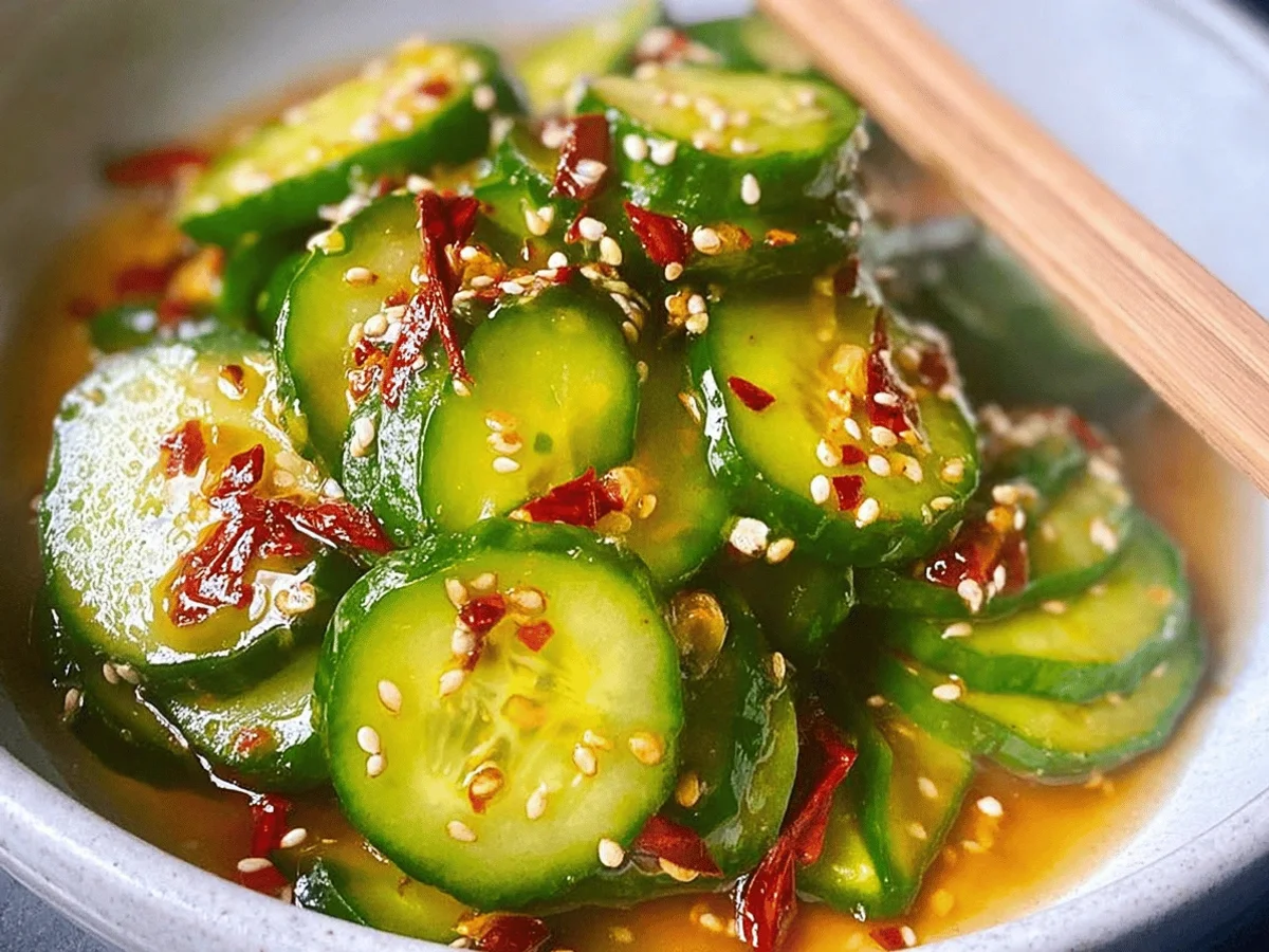 Easy Asian Cucumber Salad Recipe - A Fresh and Flavorful Side - Featured Image