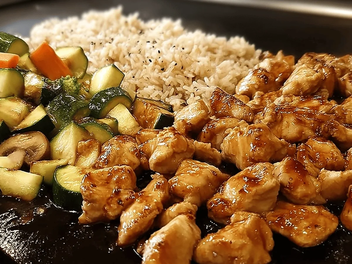 Easy Blackstone Hibachi Chicken Recipe - Featured Image