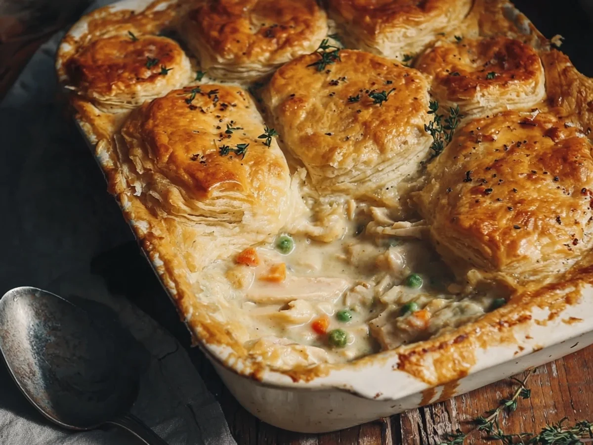 Easy Chicken Pot Pie Casserole: Homestyle Dinner Bliss - Featured Image