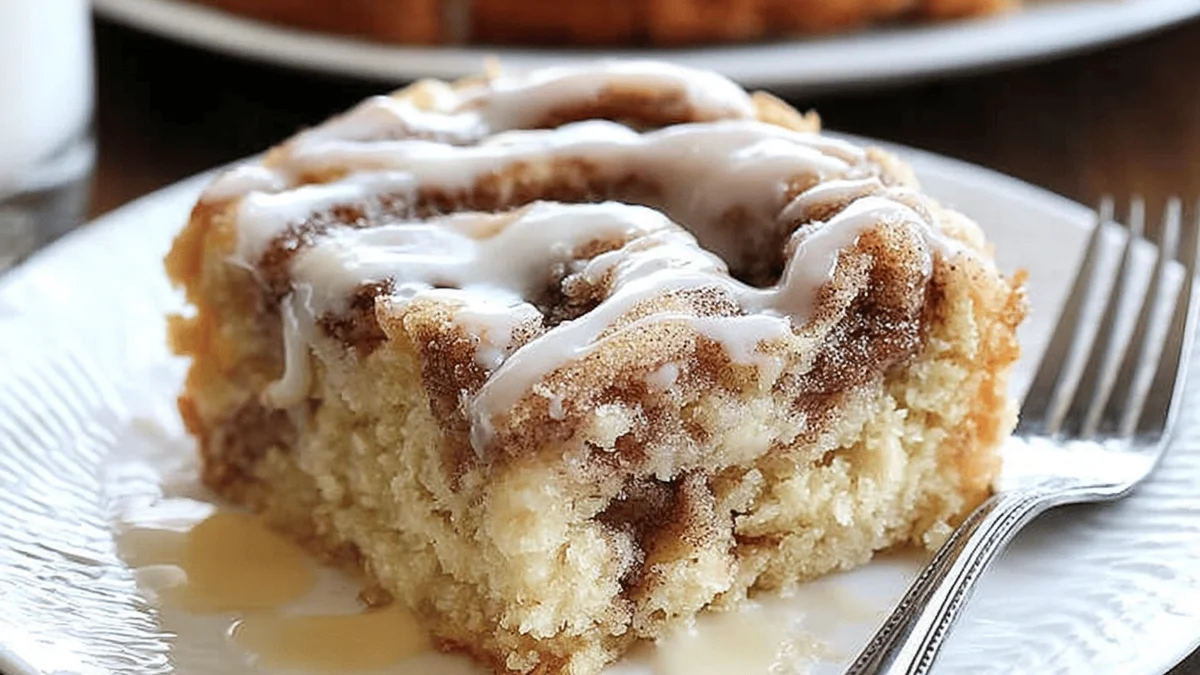 Easy Cinnamon Roll Coffee Cake Recipe