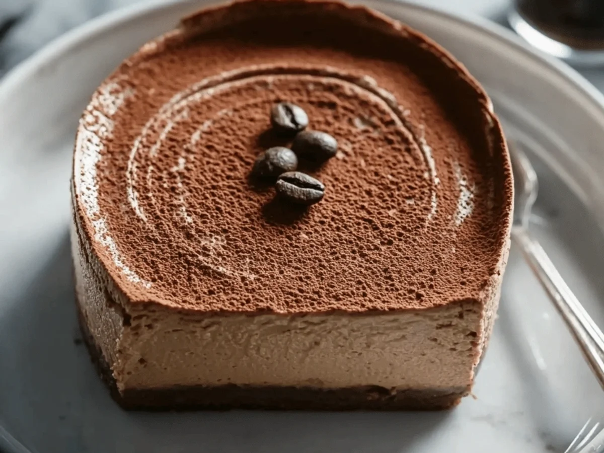 Easy Coffee Cheesecake Recipe: My Go-To Dessert! - Featured Image