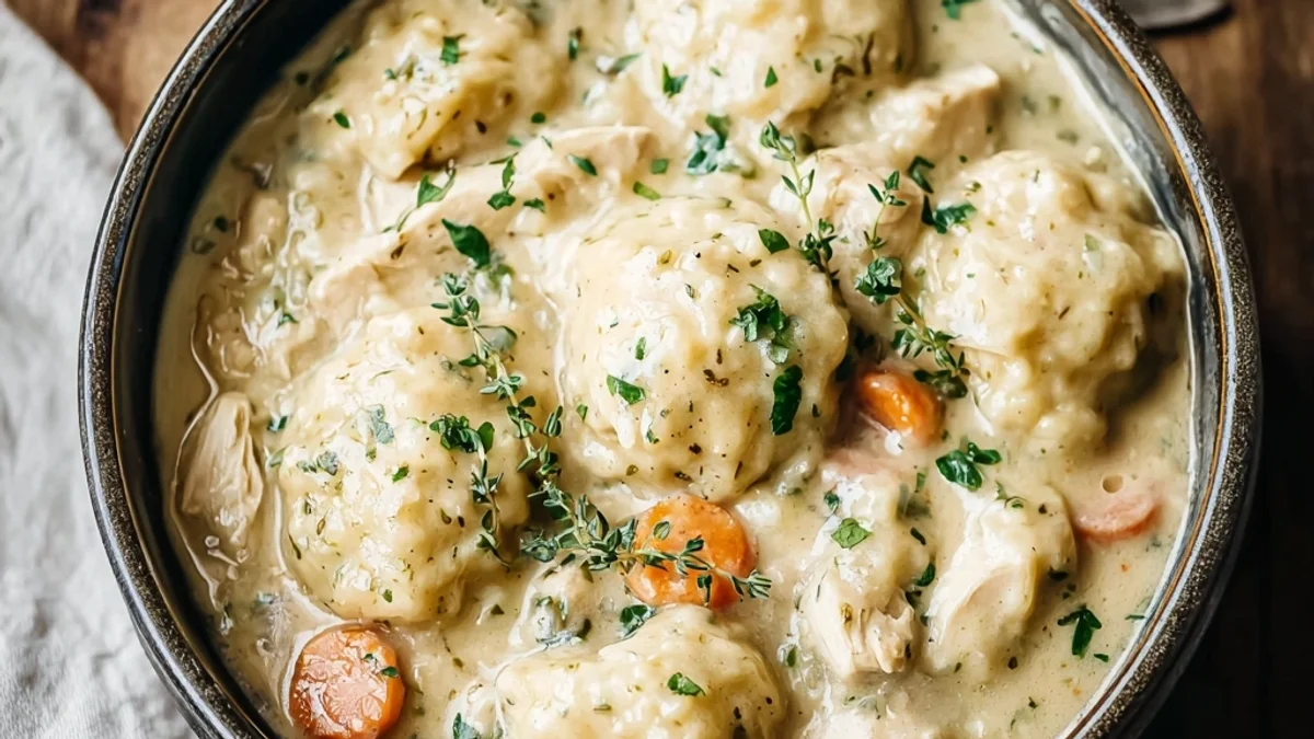 Easy Crockpot Chicken and Dumplings: Homestyle Comfort