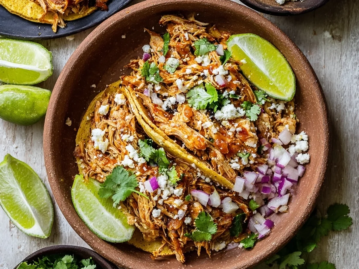 Easy Crockpot Chicken Tacos: Slow Cooked Shredded Goodness - Featured Image