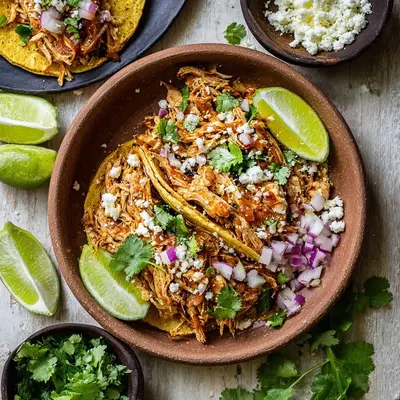 Easy Crockpot Chicken Tacos: Slow Cooked Shredded Goodness